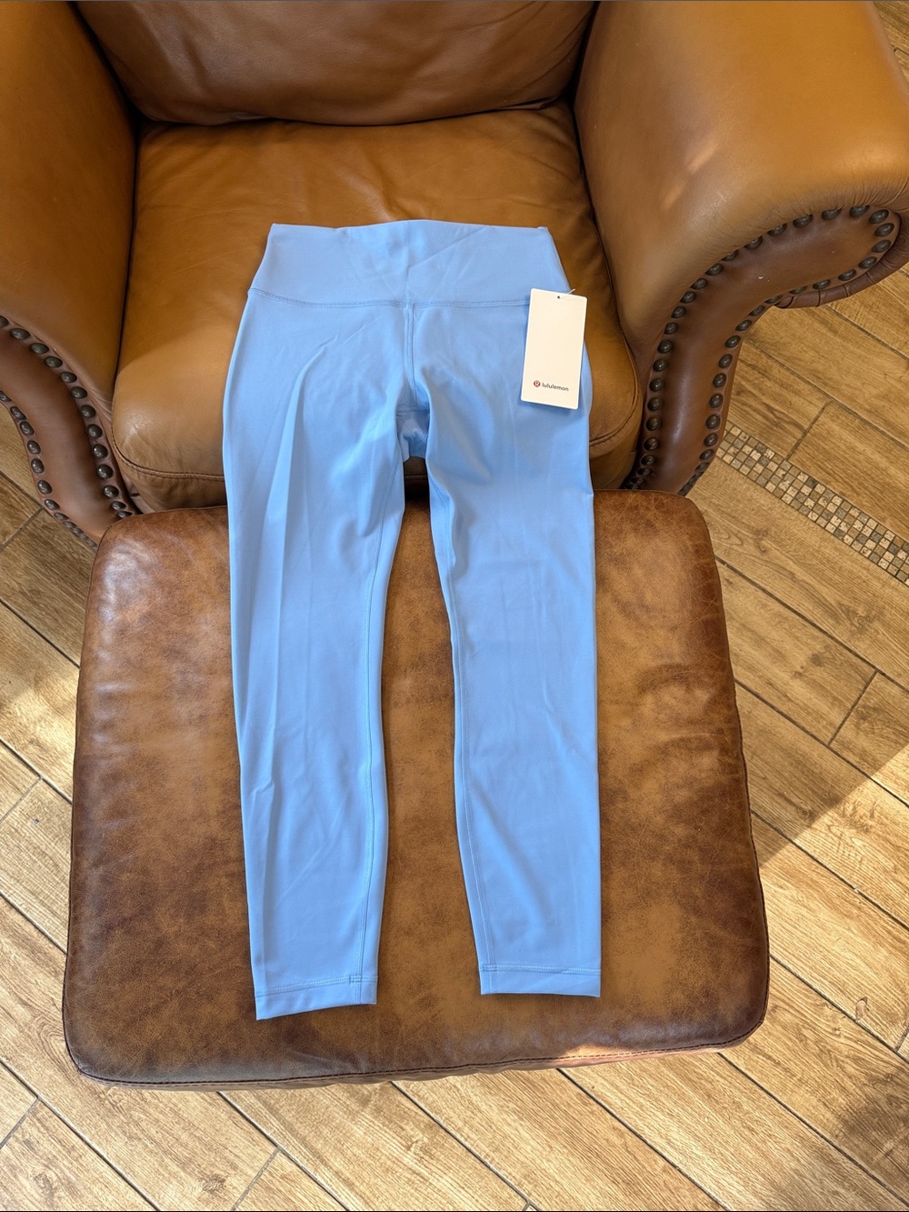 NWT Lululemon Wunder Train High-Rise Tight 25" Sz 8 Sinatra Blue 7/8 Length